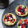 Summer Tarts with Pistachio and Honey Dip Crust