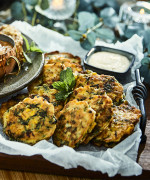 Mini Kale & Corn Fritters