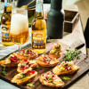 HALLOUMI, ROASTED CAPSICUM & PARMA HAM BRUSCHETTA