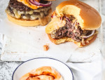 Grilled Sriracha Smash Burgers 