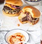 Grilled Sriracha Smash Burgers 