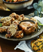 Crispy Chicken Nibbles with Hickory Mayo