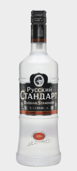 Russian Standard vodka bottle