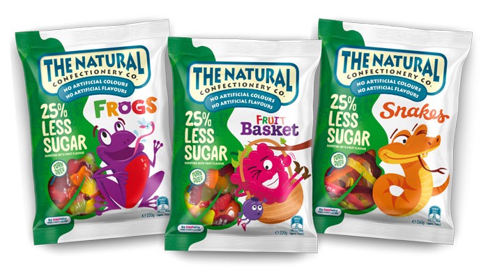The Natural Confectionery Co, natural, natural sweets, natural lollies, natural candy, less sugar