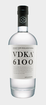 Vdka 6100 New Zealand vodka bottle