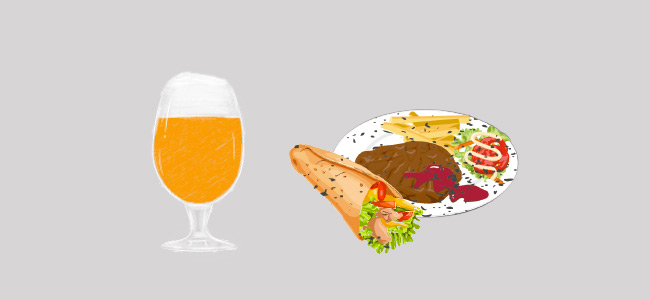 beer, craft beer, which beer glass, beer and food, beer food match, APA, APA food match, APA glass