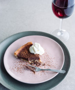 Red Wine and Chocolate Tart