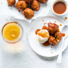 Apple Fritters with Brandy Caramel 